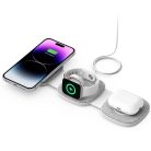 Tech-Protect QI15W-A32 3in1 inductive charger with MagSafe for smartphone / Apple Watch / AirPods - gray