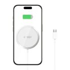 Tech-Protect QI15W-A34 inductive charger with MagSafe with USB-C cable - white