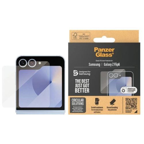 PanzerGlass Classic Fit glass on Samsung Galaxy Z Flip 6