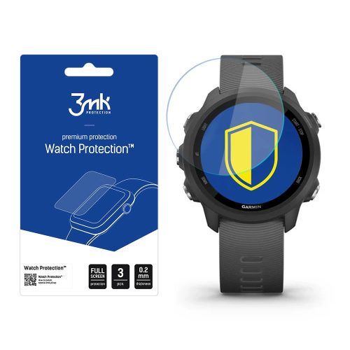 3mk Watch Protection™ v. FlexibleGlass hybrid glass on Garmin Forerunner 245