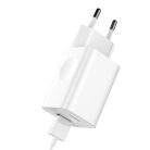 Baseus Charging Quick Charger CCALL-BX02 network USB-A 24W QC 3.0 charger - white