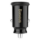 Baseus Grain Car Charger CCALL-ML01 mini charger 2x USB-A 3.1A - black