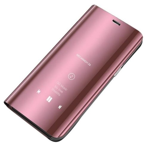 Clear View Notesz Tok Mirror Hivásmutató Funkcióval Samsung Galaxy S10e Pink