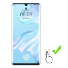 3D Edge Nano Flexi Glass Hybrid Full Screen Protector with frame for Huawei P30 Pro transparent