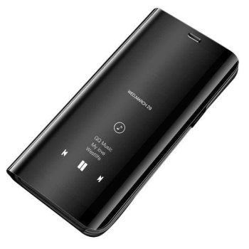 Clear View Notesz Tok Mirror Hivásmutató Funkcióval Xiaomi Mi 9T Pro / Mi 9T Fekete   Clear View Notesz Tok Mirror Hivásmutató Funkcióval Xiaomi Mi 9T Pro / Mi 9T Fekete