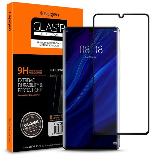 TEMPERED GLASS Spigen GLAS.TR SLIM Huawei P30 PRO BLACK