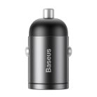 Baseus Tiny Star mini smart USB car charger 30W Quick Charge 3.0 gray (VCHX-A0G)