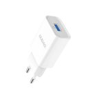 Dudao EU USB 5V/2.4A charger QC3.0 Quick Charge 3.0 + cable USB Type C white (A3EU + Type-c white)