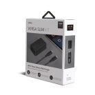 Uniq Versa Slim LITHOS Collective USB-C PD 18W wall charger + USB-C / USB-C cable - black