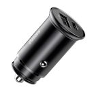 Baseus PPS smart car charger USB / USB Type C 30 W Quick Charge 4.0 QC4+ Power Delivery 3.0 VOOC SCP AFC MTKPE black (CCYS-C01)