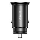 Baseus PPS smart car charger USB / USB Type C 30 W Quick Charge 4.0 QC4+ Power Delivery 3.0 VOOC SCP AFC MTKPE black (CCYS-C01)