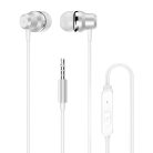 Dudao in-ear headphones headset with remote control and microphone 3.5 mm mini jack white (X10 Pro white)