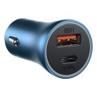 Baseus Golden Contactor Pro fast car charger USB Type C / USB 40 W Power Delivery 3.0 Quick Charge 4+ SCP FCP AFC blue (CCJD-03)