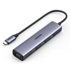 Ugreen HUB USB Type C splitter - 4x USB 3.2 Gen 1 silver (CM473 20841)