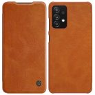 Nillkin Qin leather holster case for Samsung Galaxy A72 4G brown