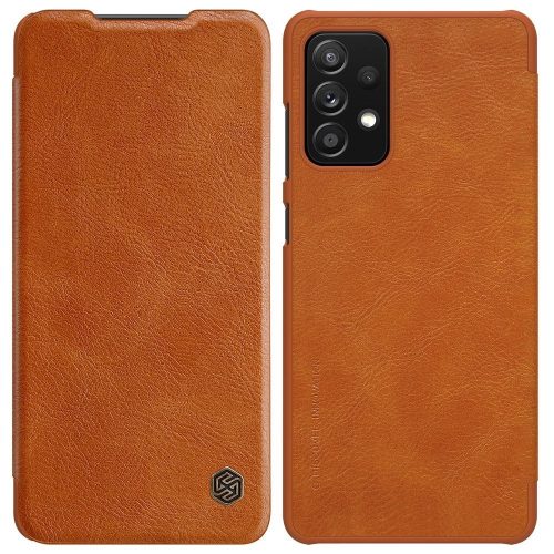 Nillkin Qin leather holster case for Samsung Galaxy A72 4G brown