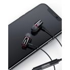 Joyroom in-ear headphones 3.5 mm mini jack with remote control and microphone black (JR-EL114)