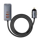 Baseus Share Together car charger 3x USB / USB Type C 120W PPS Quick Charge Power Delivery gray (CCBT-B0G)