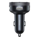 Baseus Enjoy FM transmitter car charger LED 2x USB / 3.5mm jack wireless MP3 player Bluetooth 5.0 3.4A black (CCLH-01)