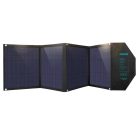 Choetech SC007 solar charger, large, foldable, 80W DC / USB-C / 2x USB-A PD, QC - black