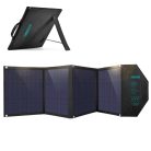 Choetech SC007 solar charger, large, foldable, 80W DC / USB-C / 2x USB-A PD, QC - black