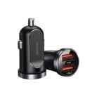 Joyroom C-A09 Mini dual-port QC3.0 Smart fast charge 2x USB 30W Quick Charge, SCP, PD, AFC Black