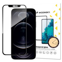   Wozinsky Tempered Glass Full Glue Super Tough Screen Protector Full Coveraged with Frame Case Friendly for iPhone 13 mini black