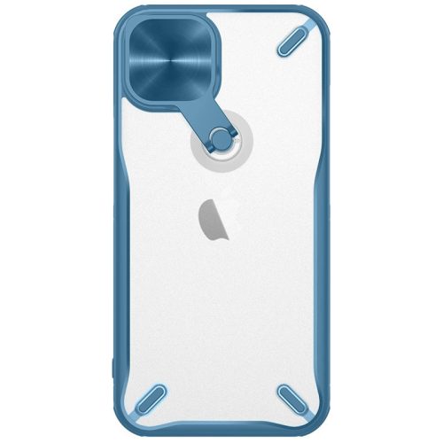 Nillkin Cyclops Case durable case with camera cover and foldable stand for iPhone 13 blue