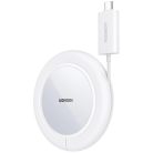 Ugreen CD245 40123 wireless Qi / MagSafe charger 15W with USB-C cable - white