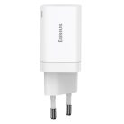 Baseus Super Si Pro USB / USB Type C Fast Charger 30W Power Delivery Quick Charge white (CCSUPP-E02)