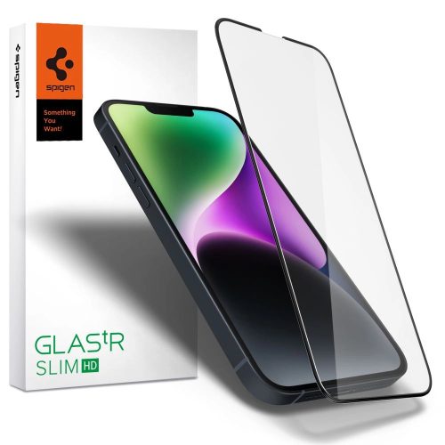 TEMPERED GLASS Spigen GLASS FC IPHONE 13 PRO MAX / 14 PLUS BLACK