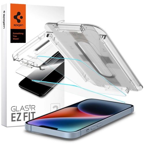 Tempered glass for iPhone 13 / 13 Pro / 14 with Spigen Glas.tR EZ FIT applicator (2 pcs.)