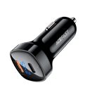 Acefast car charger 66W USB Type C / USB, PPS, Power Delivery, Quick Charge 4.0, AFC, FCP black (B4 black)