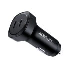 Acefast car charger 72W, 2x USB Type C, PPS, Power Delivery, Quick Charge 3.0, AFC, FCP black (B2 black)