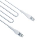 3MK HyperSilicone MFI USB-C / Lightning cable white 1m 20W 3A