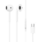 Dudao X3C in-ear wired USB-C headphones 1.2m - white