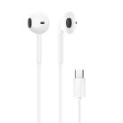 Dudao X3C in-ear wired USB-C headphones 1.2m - white