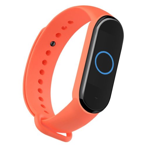 RMPACK Xiaomi Mi Band 5 Óraszíj Pótszíj Szilikon Szíj Narancssárga