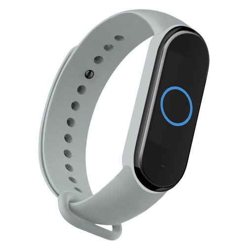 RMPACK Xiaomi Mi Band 5 Óraszíj Pótszíj Szilikon Szíj UV Szürke