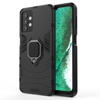 Samsung Galaxy A13 5G Tok Ütésállókivitel 2in1 Hybrid Kitámasztható Ring Series Fekete   Samsung Galaxy A13 5G Tok Ütésállókivitel 2in1 Hybrid Kitámasztható Ring Series Fekete