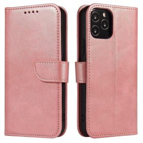   Samsung Galaxy A13 5G Notesz Tok Magnet Series Kártyatartóval Kitámasztható Rózsaarany