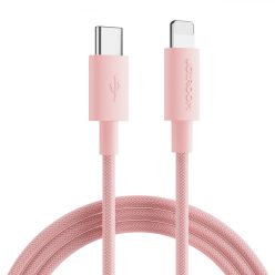   Joyroom durable USB Type C Kábel - Lightning Gyors Töltés / Adatkábel 20W 1m Rózsaszín (S-1024M13)