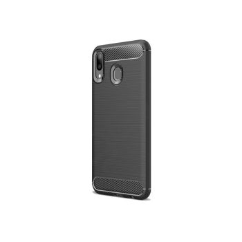 Samsung Galaxy M20 Szilikon Tok Karbon Mintás Ütésállókivitel Fekete   Samsung Galaxy M20 Szilikon Tok Karbon Mintás Ütésállókivitel Fekete