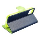 FANCY Book case for MOTOROLA MOTO G84 navy / lime