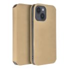 DUAL POCKET Book case for MOTOROLA G14 gold