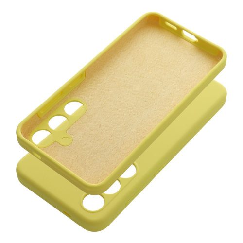 Case SILICONE 2mm for MOTOROLA G55 5G lemon