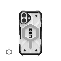   Case (UAG) Urban Armor Gear Pathfinder Clear compatible with MagSafe for IPHONE 16 ice