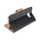 FANCY Book case for SAMSUNG S25 black / gold