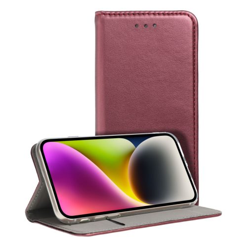 SMART MAGNETO Book case for SAMSUNG S25 Plus burgundy