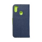 FANCY Book case for SAMSUNG A11 navy/lime